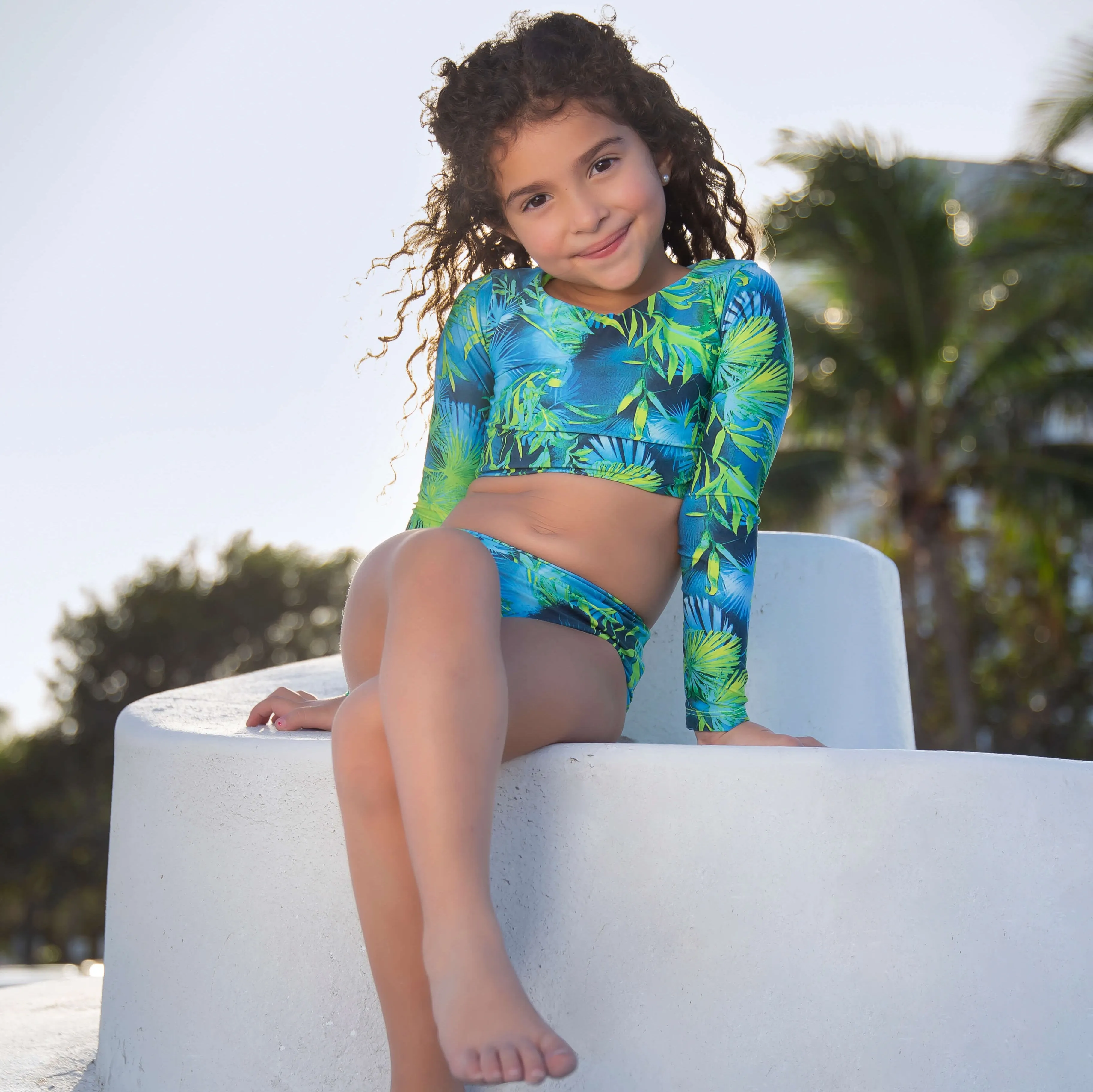 Mini Abigail Long Sleeve Bikini Set