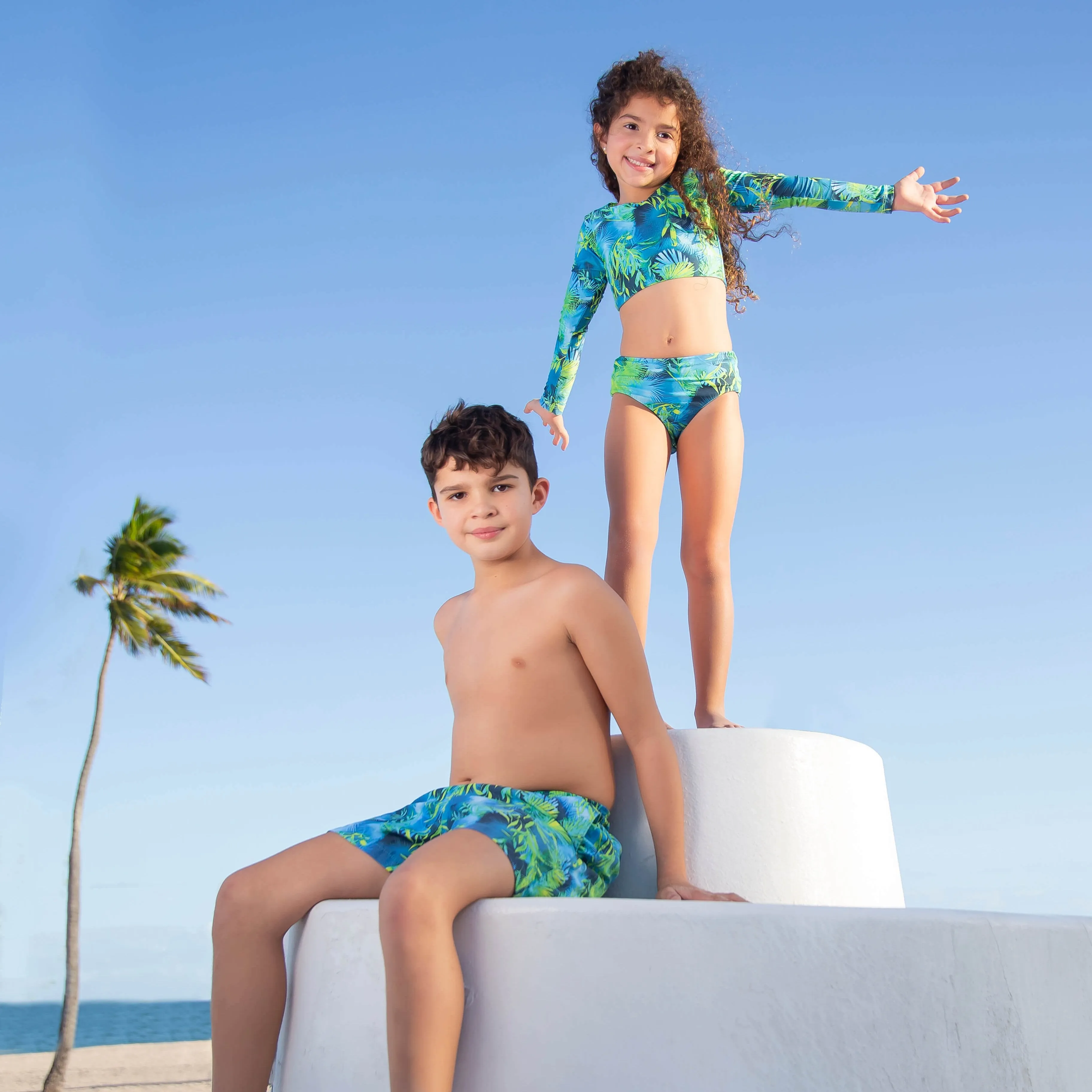 Mini Abigail Long Sleeve Bikini Set