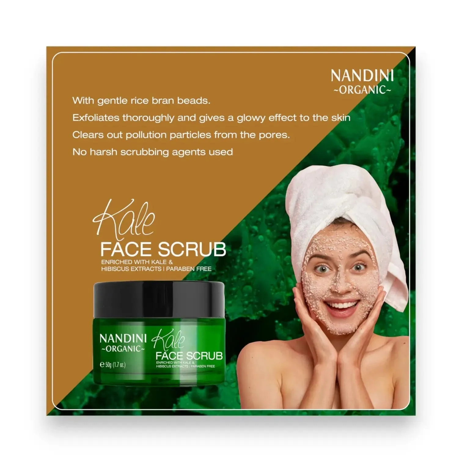 Nandini Organic Kale Face Scrub 50g