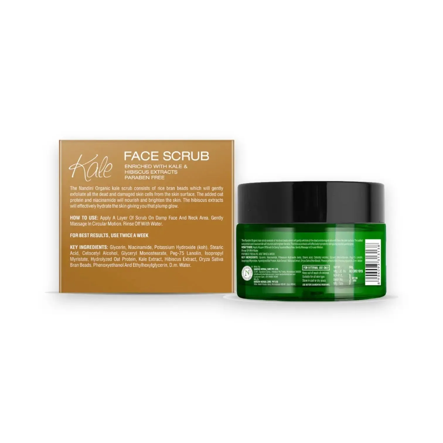 Nandini Organic Kale Face Scrub 50g