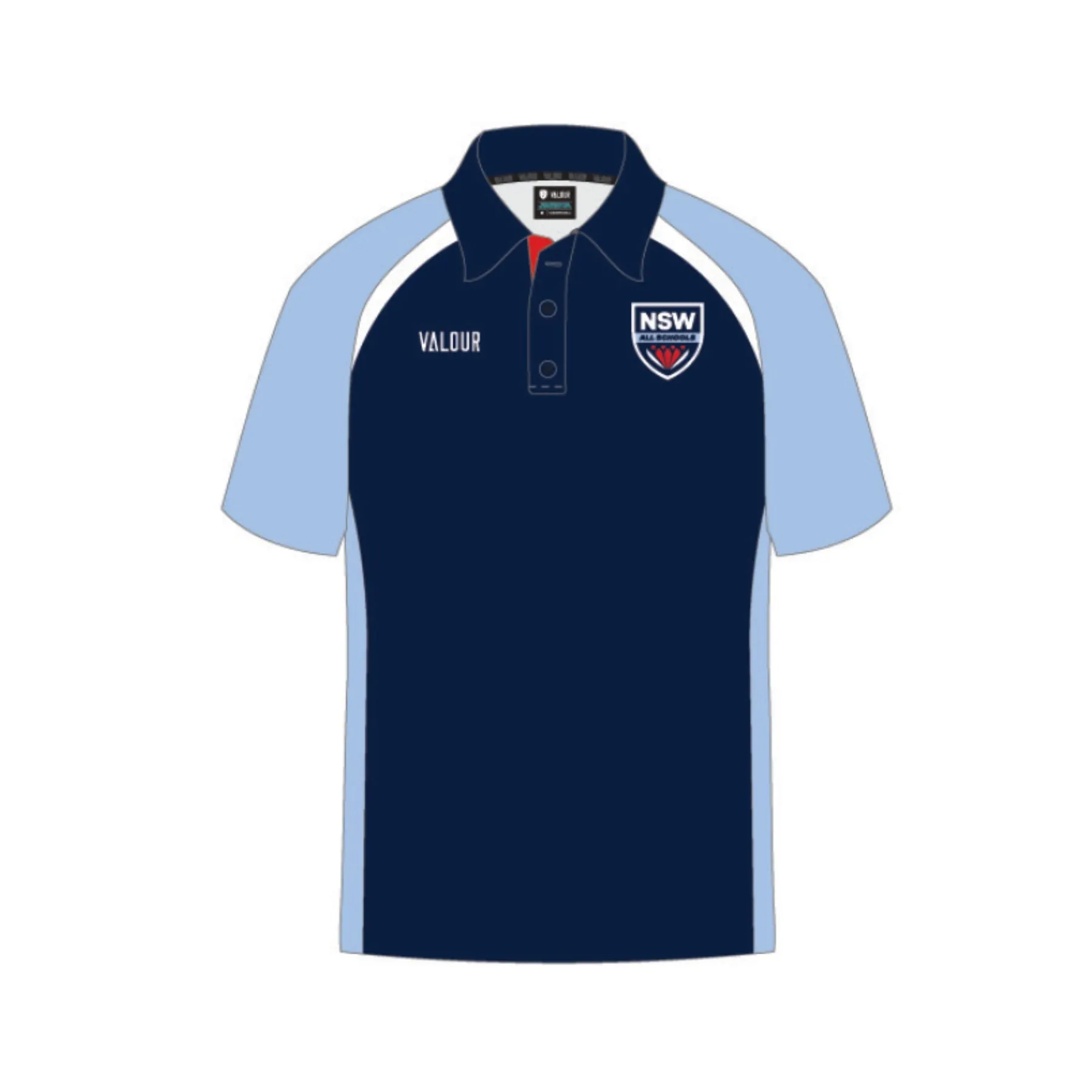 NSW All Schools Unisex Short Sleeve Navy Playing Polo