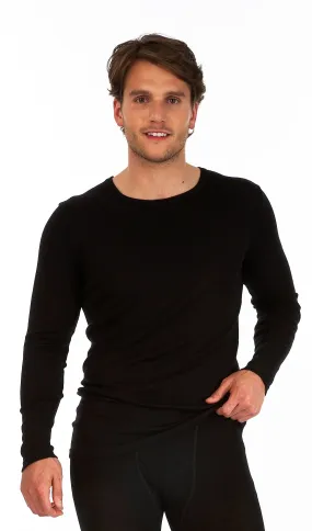 Palm Mens Invisible Seamless Long Sleeve Round Neck Thermal Top Base Layer