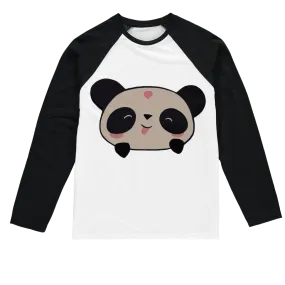 Panda Sublimation Baseball Long Sleeve T-Shirt