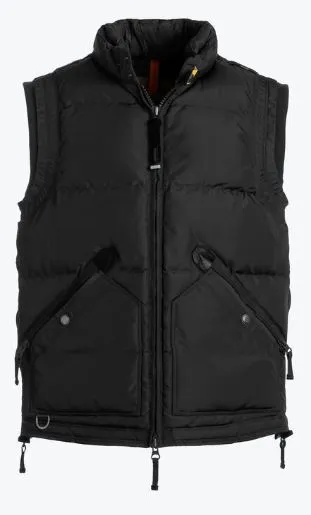 Parajumpers Kobuk Men's Winter Vest in Black PM JCK MA05 SS22