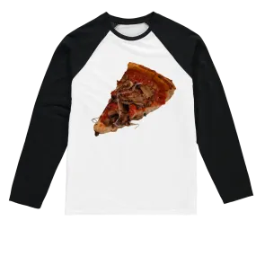 Pizza Sublimation Baseball Long Sleeve T-Shirt