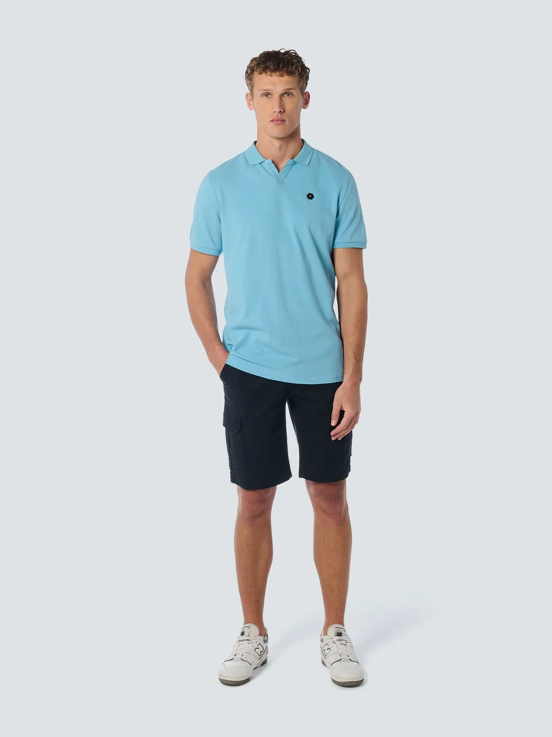 Polo Stretch Solid | Aqua