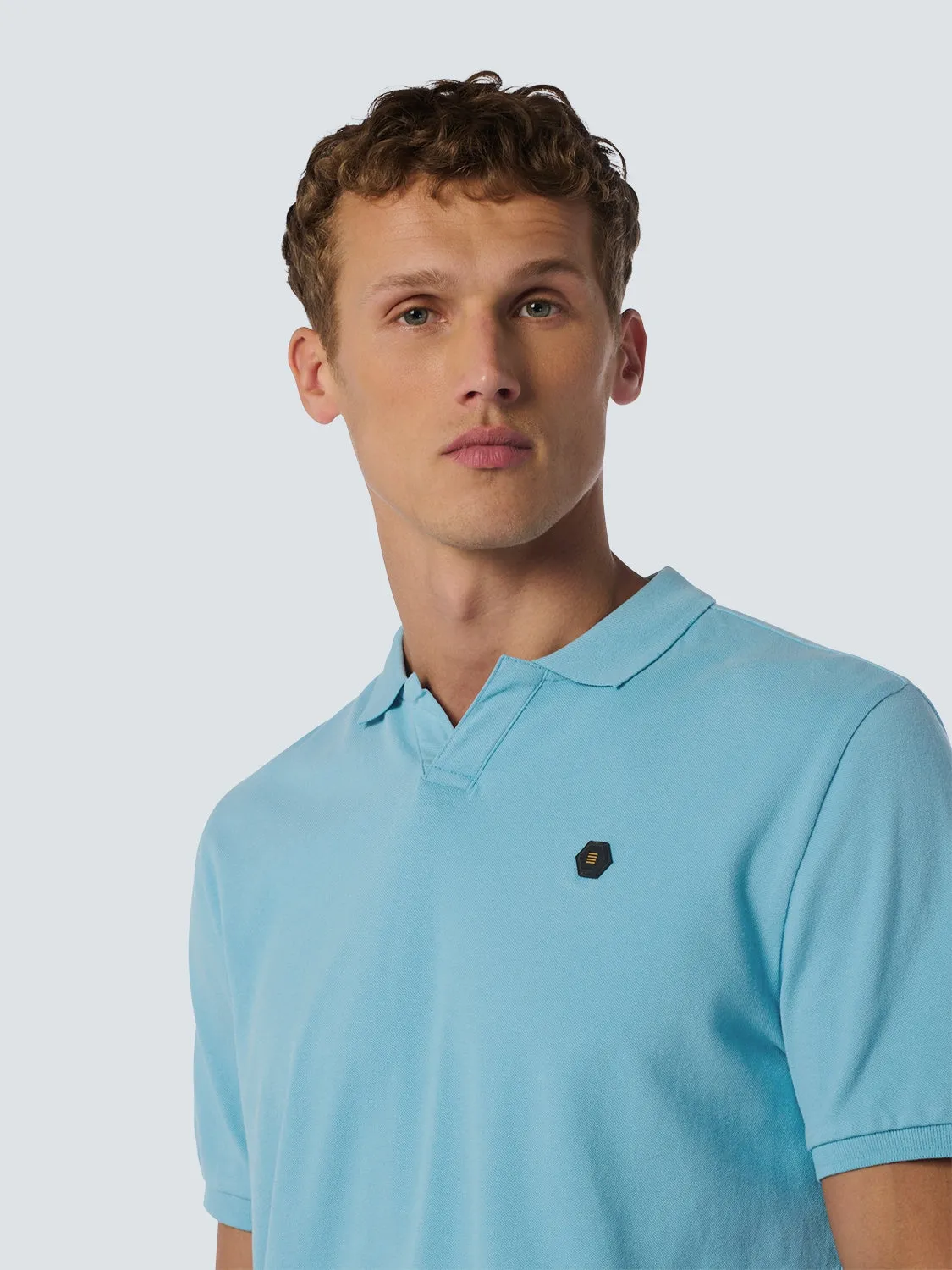 Polo Stretch Solid | Aqua