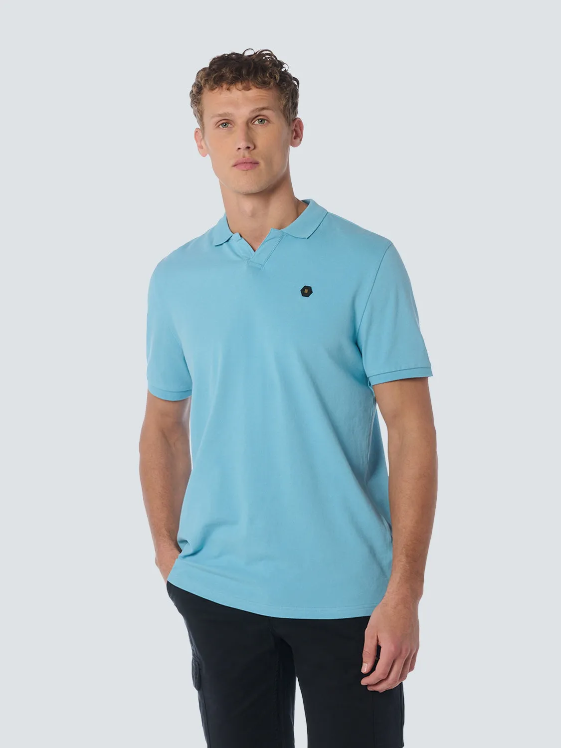 Polo Stretch Solid | Aqua