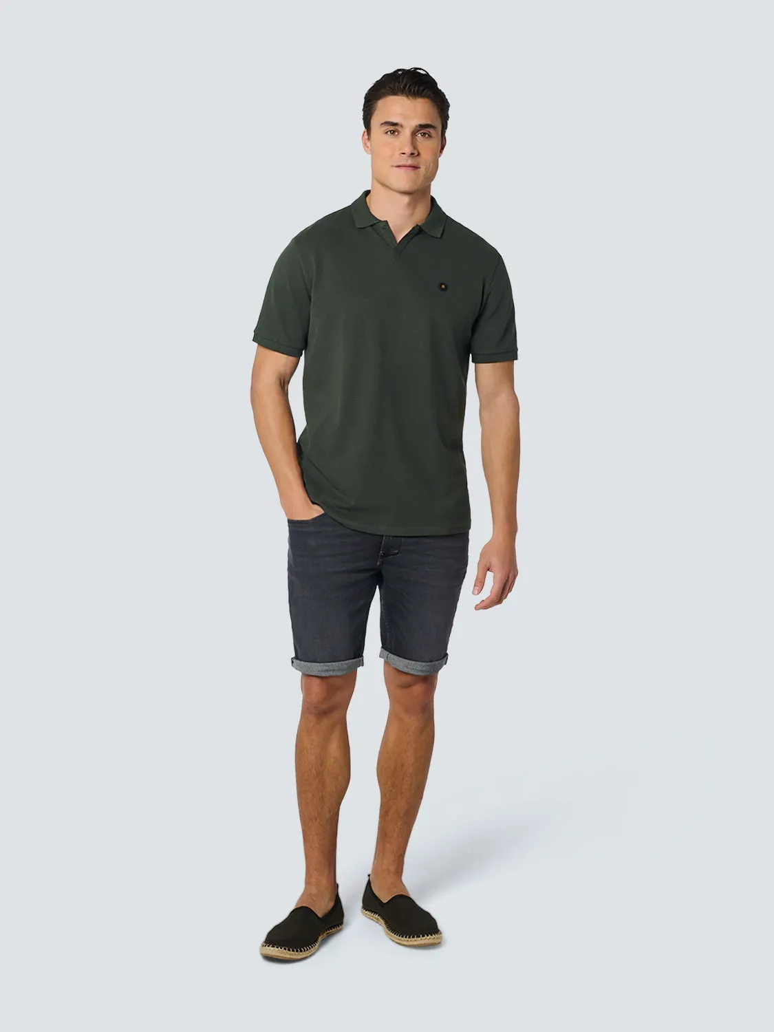 Polo Stretch Solid | Dark Steel