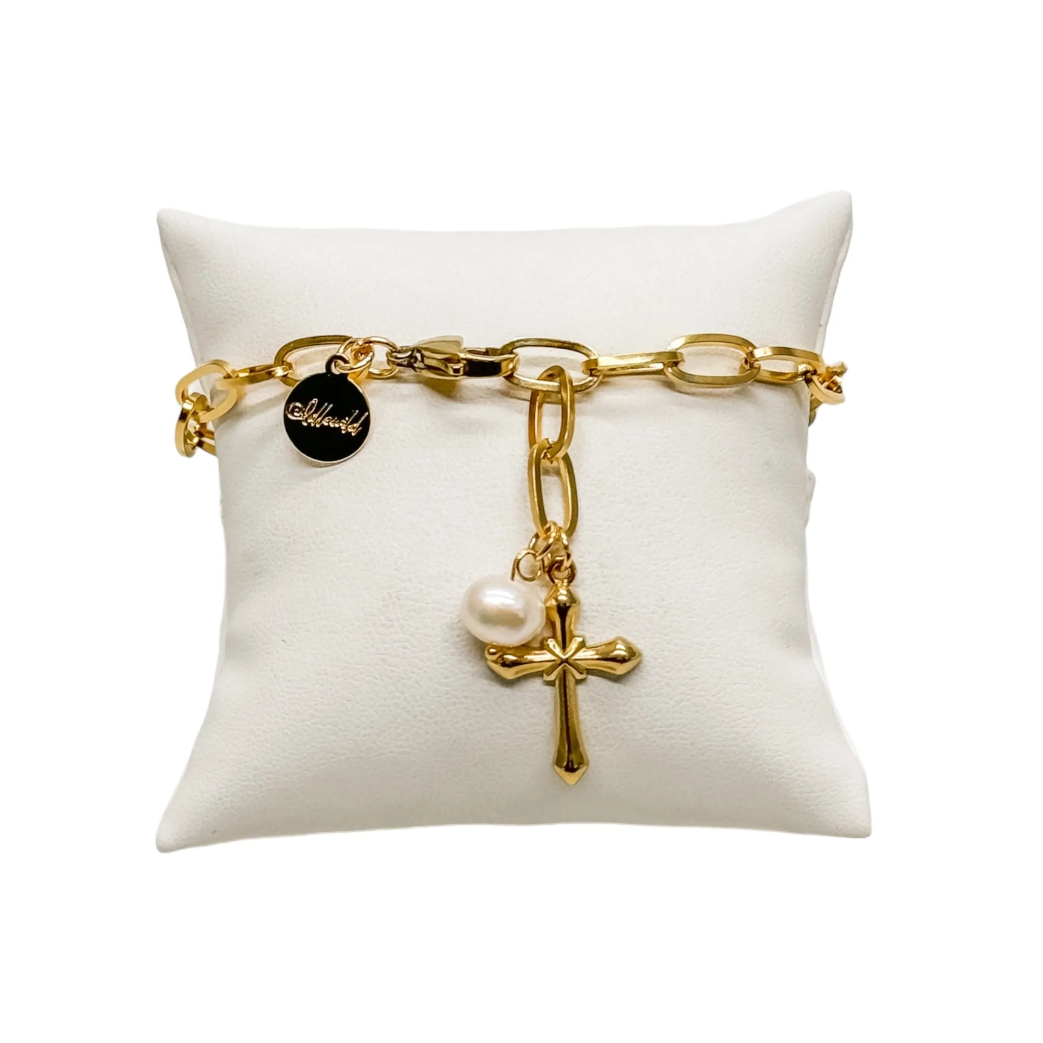 Promise Cross Charm Bracelet