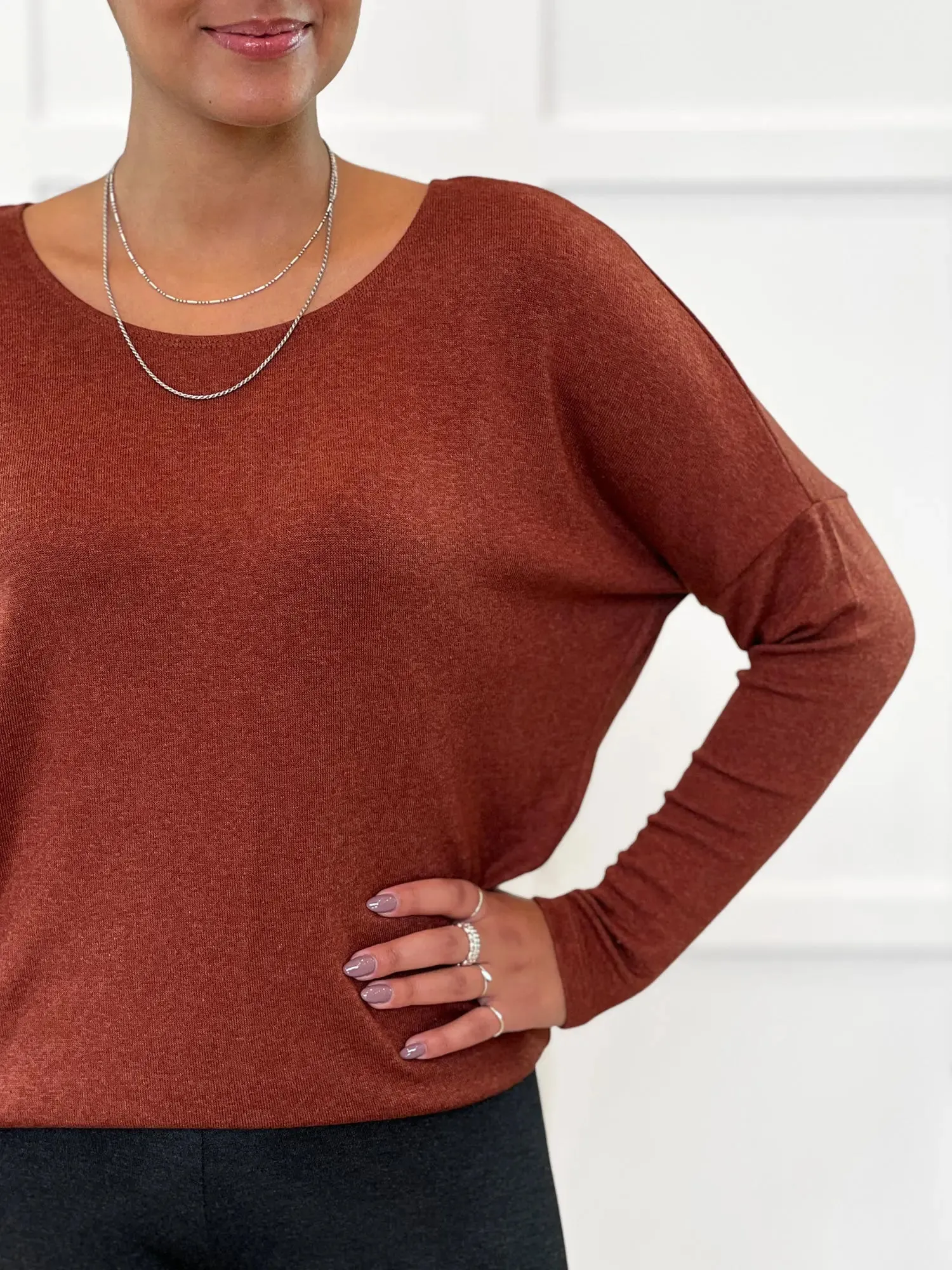 Rosalie long sleeve dolman sweater