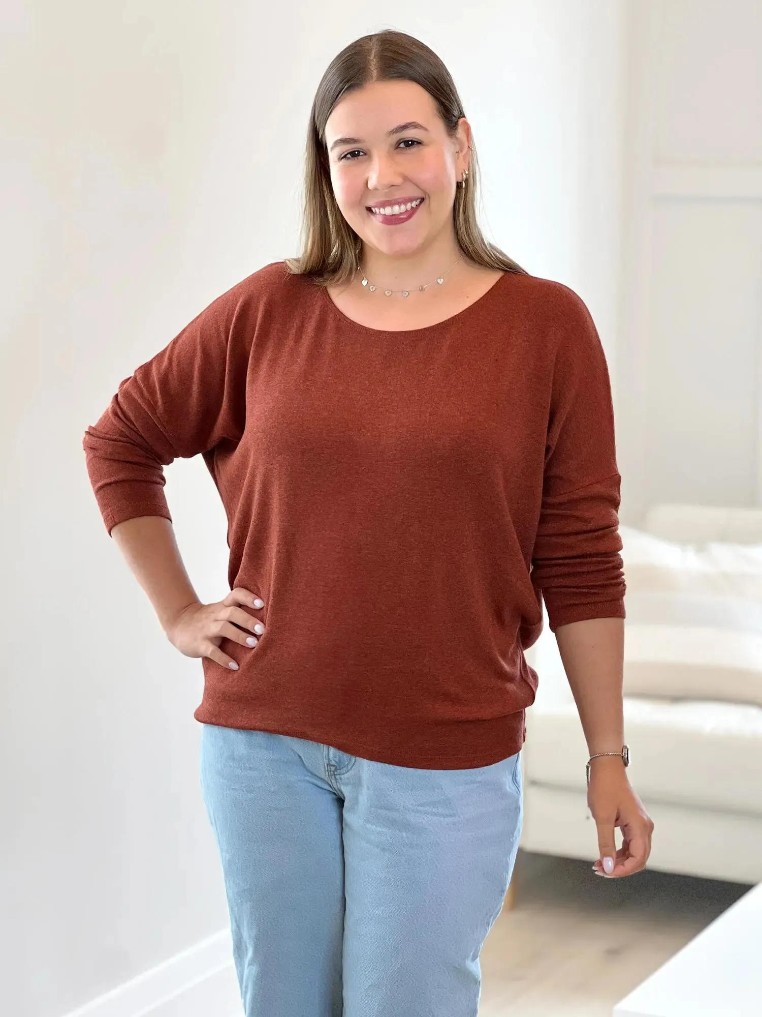 Rosalie long sleeve dolman sweater
