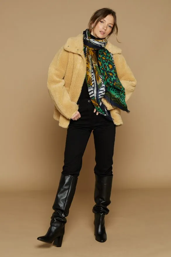SCARF 100 MANTRA GREEN