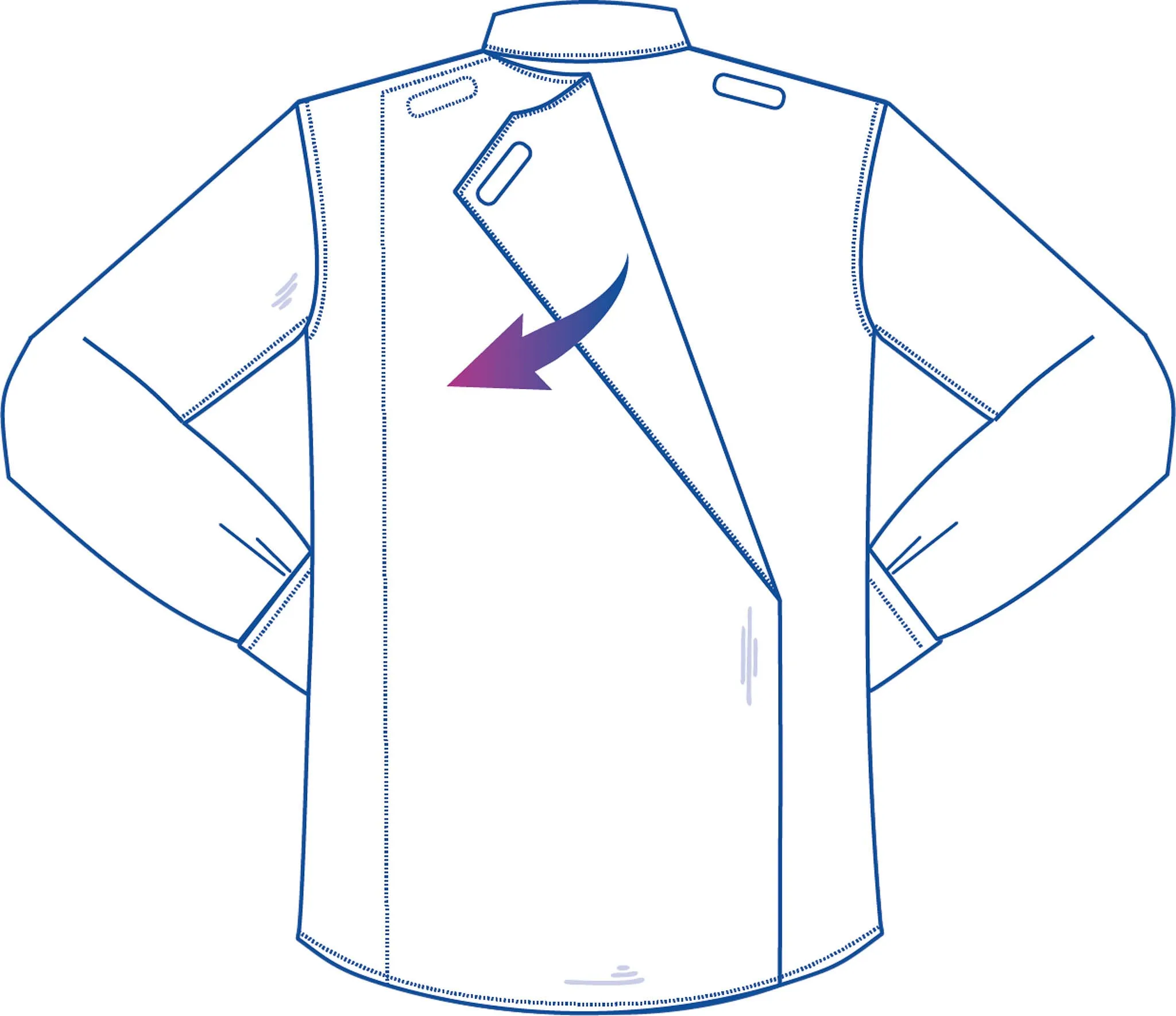 Senior-Friendly Men's Dress Shirt with Snap Closures