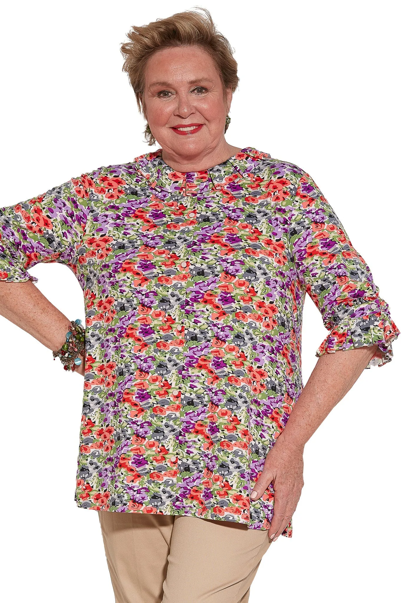 Senior Womens Assisted Dressing Shirt