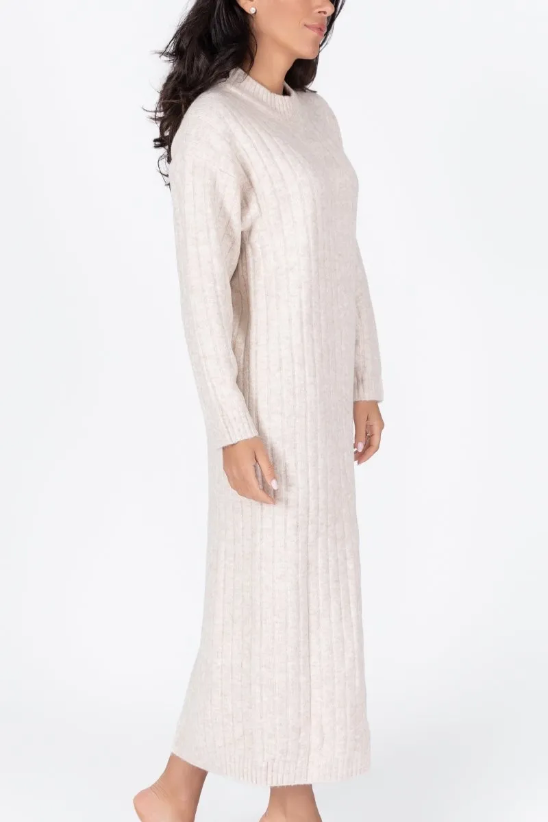 SIMONE DRESS MAXI 46" (BEIGE)