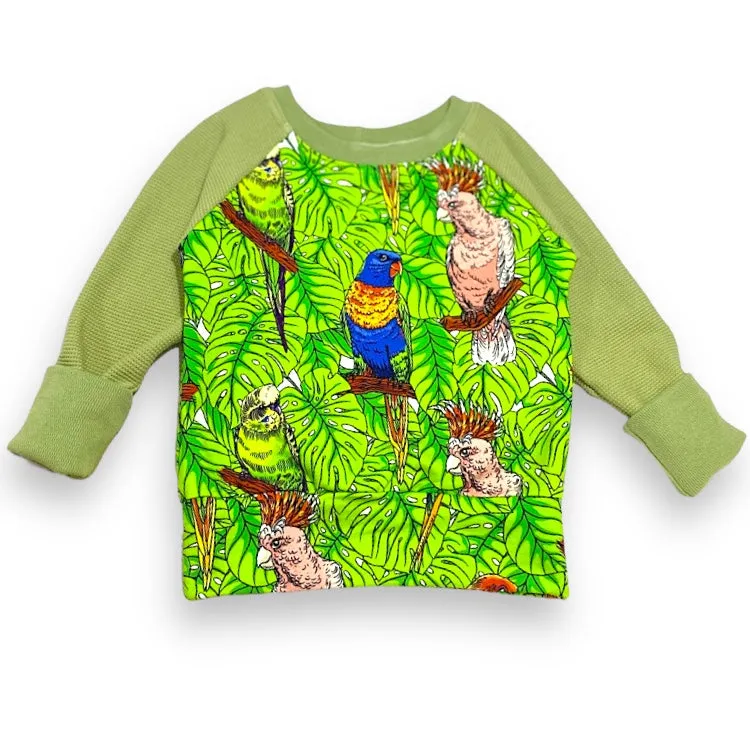 Size Small (12m-3y) Winter Jumper - Aussie Birds