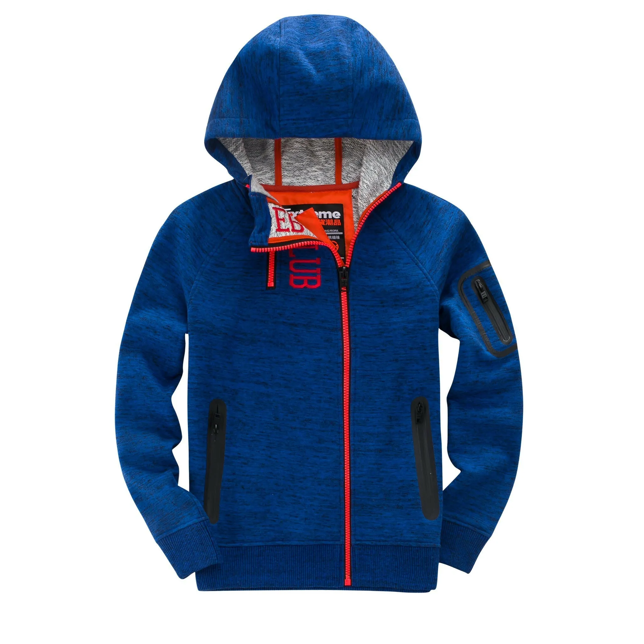 Space dyed bonded Slub Terry Jacket