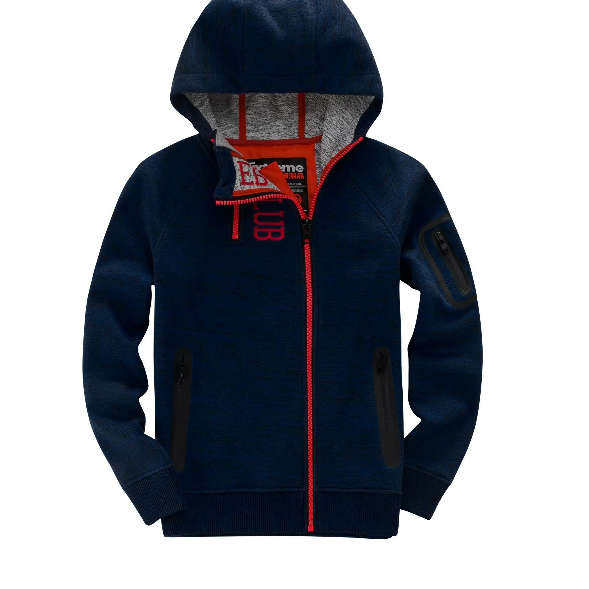 Space dyed bonded Slub Terry Jacket