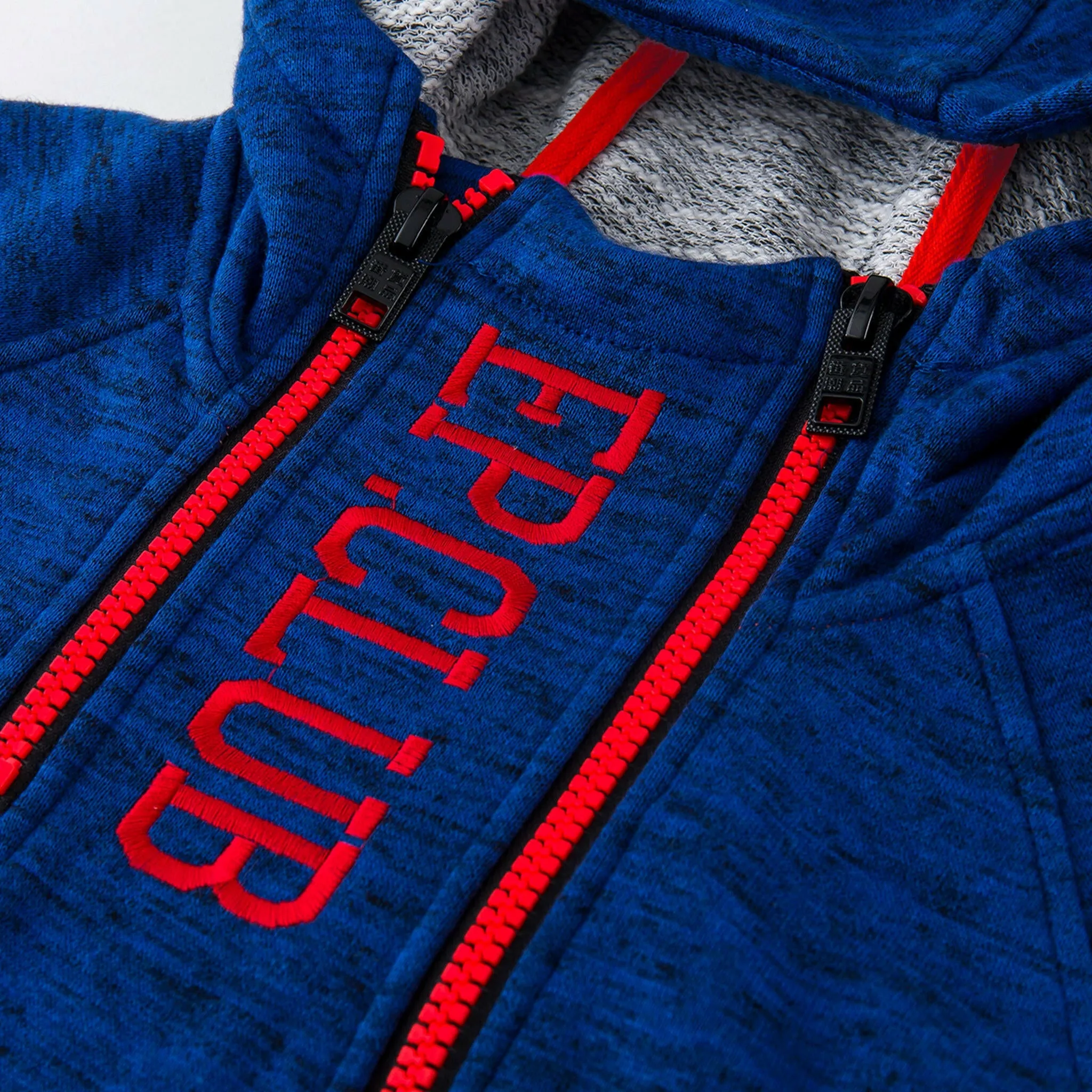 Space dyed bonded Slub Terry Jacket