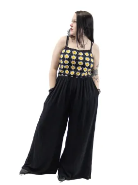 Summer Flora Crochet Bodice Jumpsuit (ALMOST GONE!)