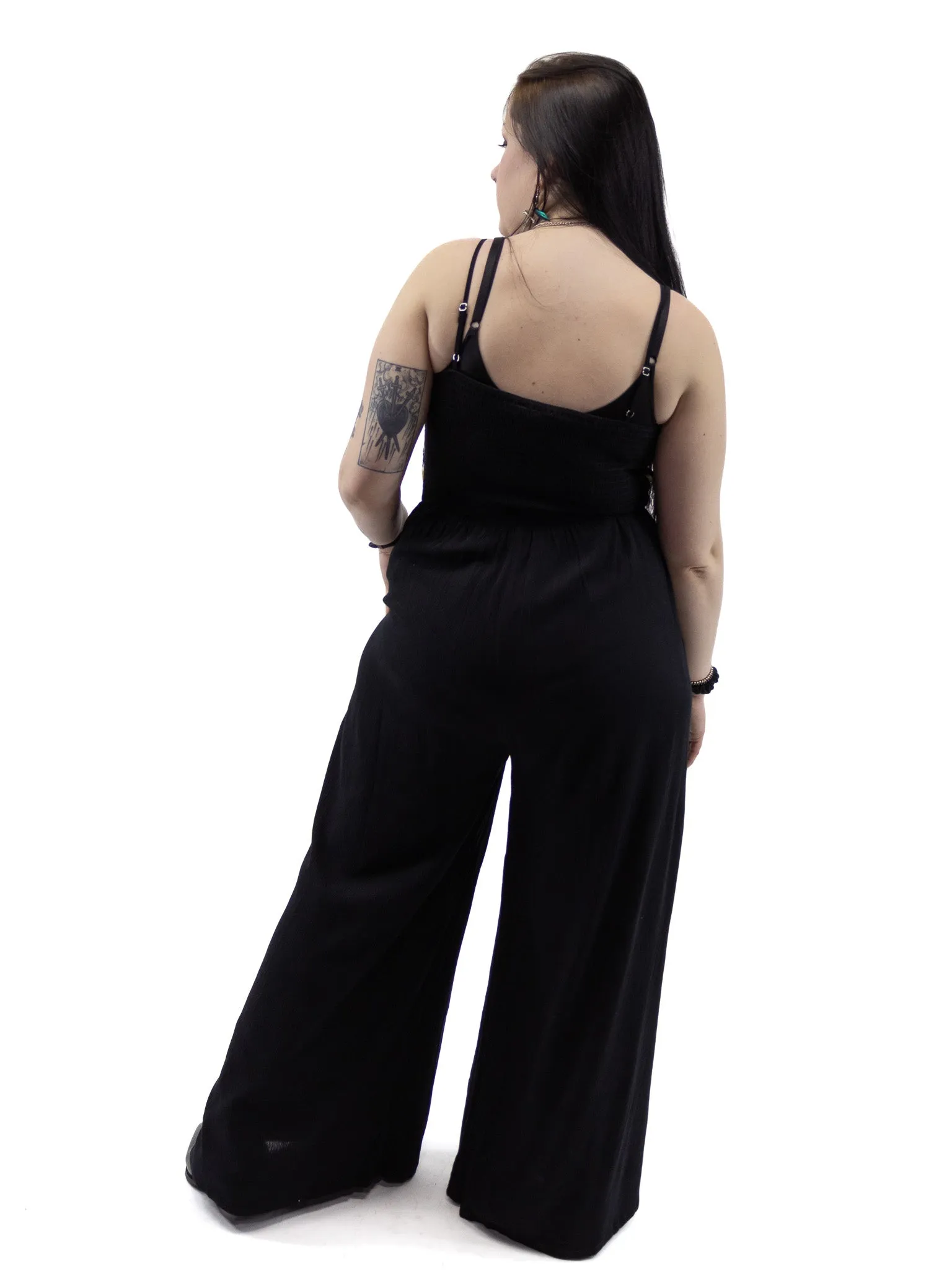 Summer Flora Crochet Bodice Jumpsuit (ALMOST GONE!)