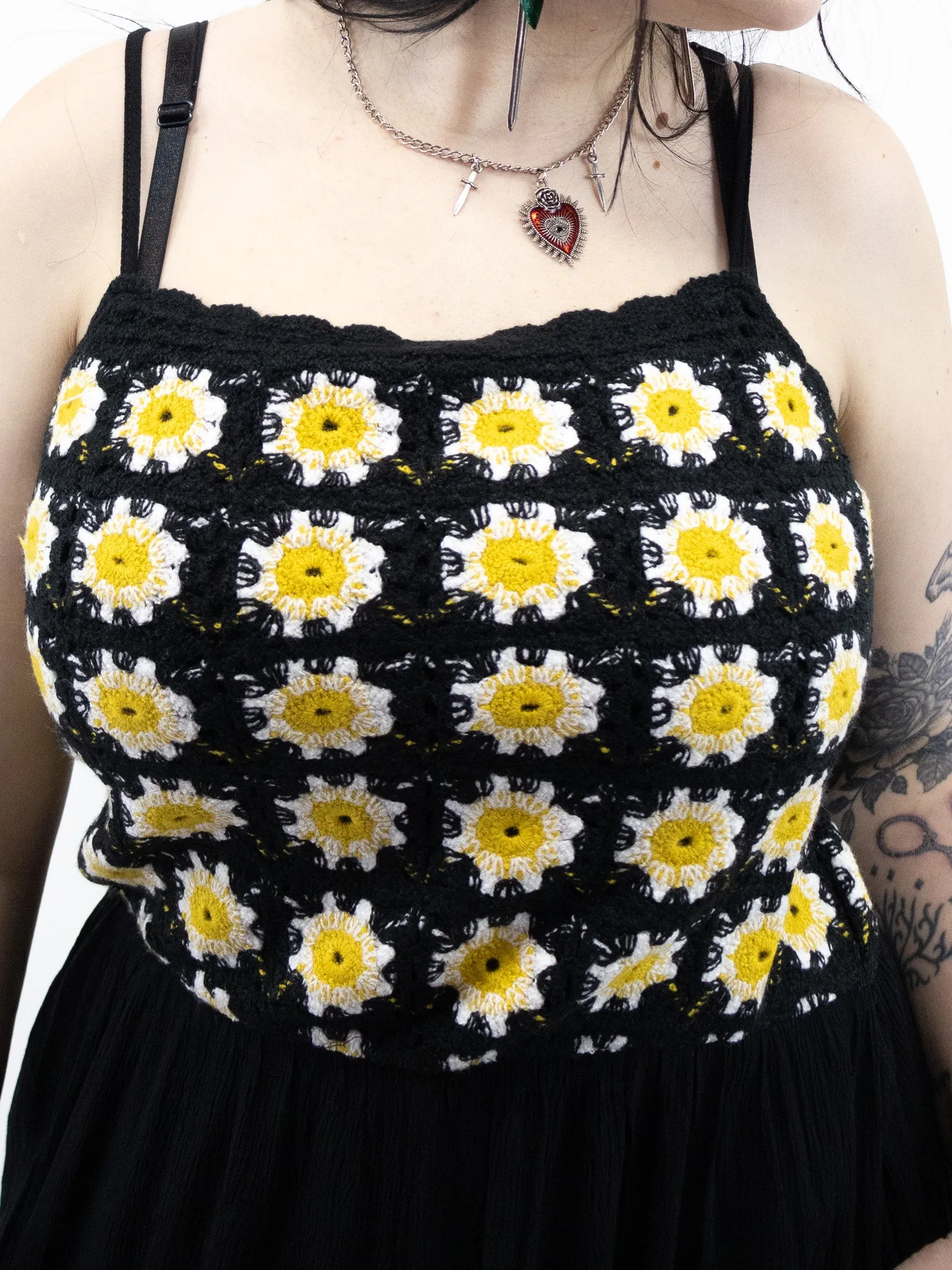 Summer Flora Crochet Bodice Jumpsuit (ALMOST GONE!)