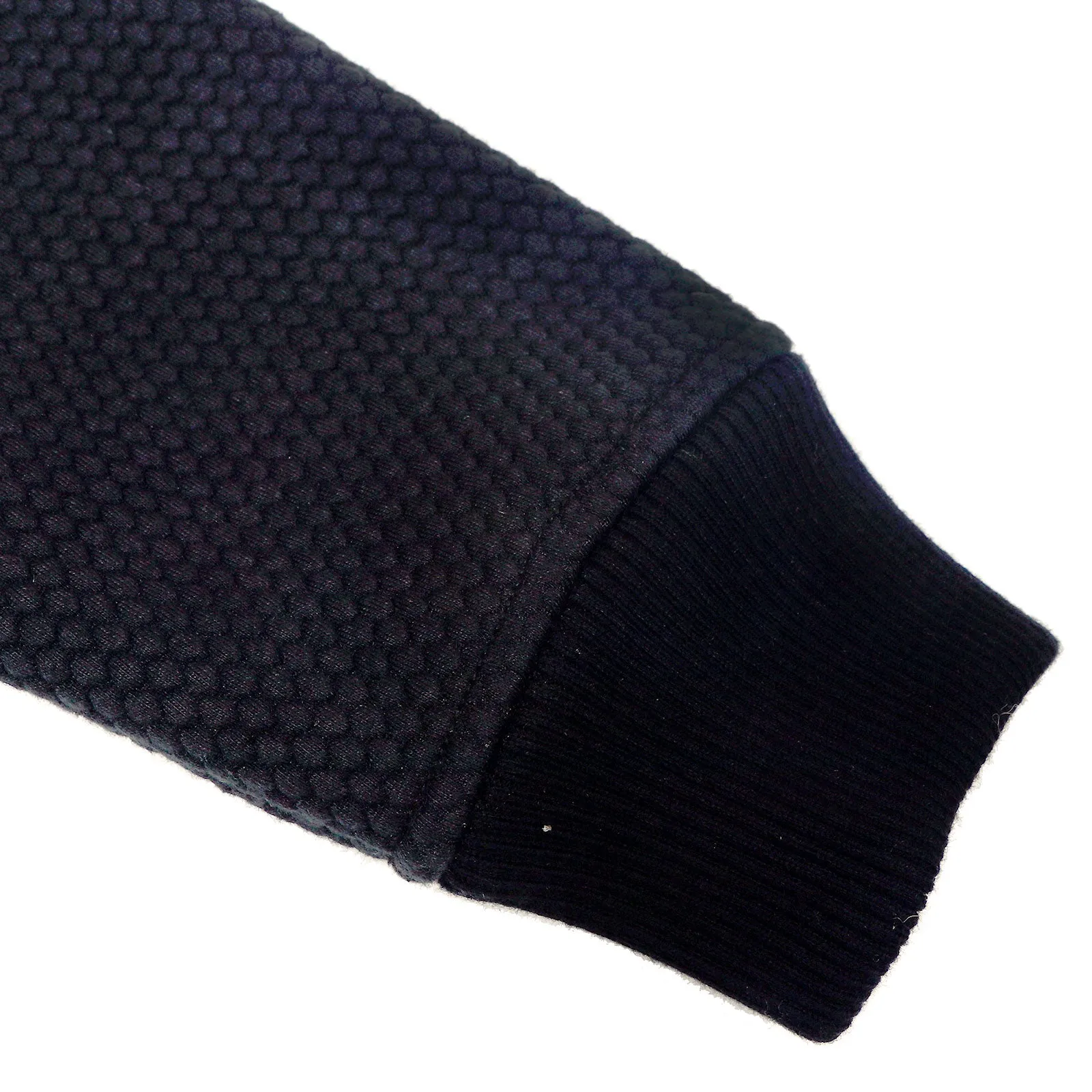 Textured Bonded Knit Hooded Jacket
