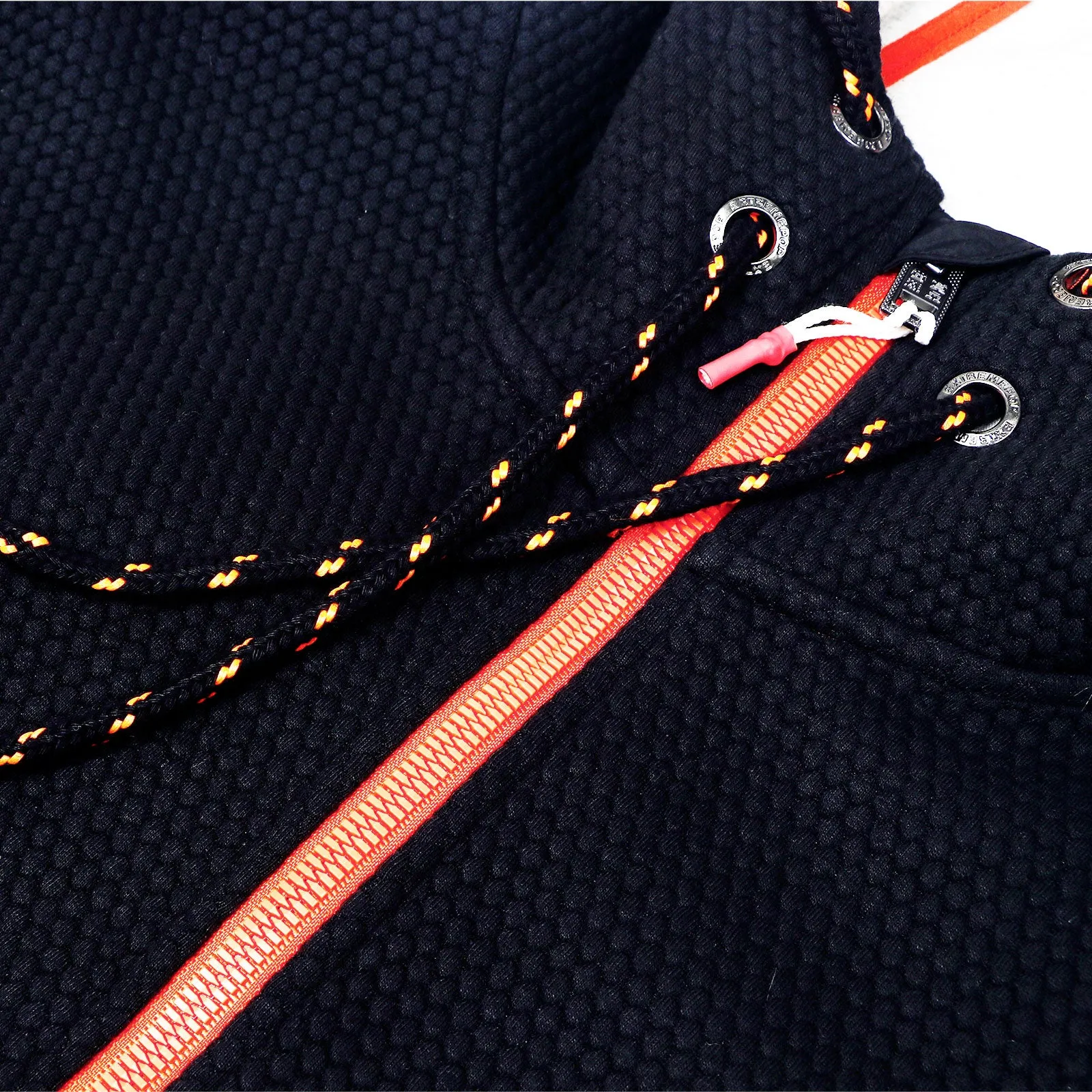 Textured Bonded Knit Hooded Jacket