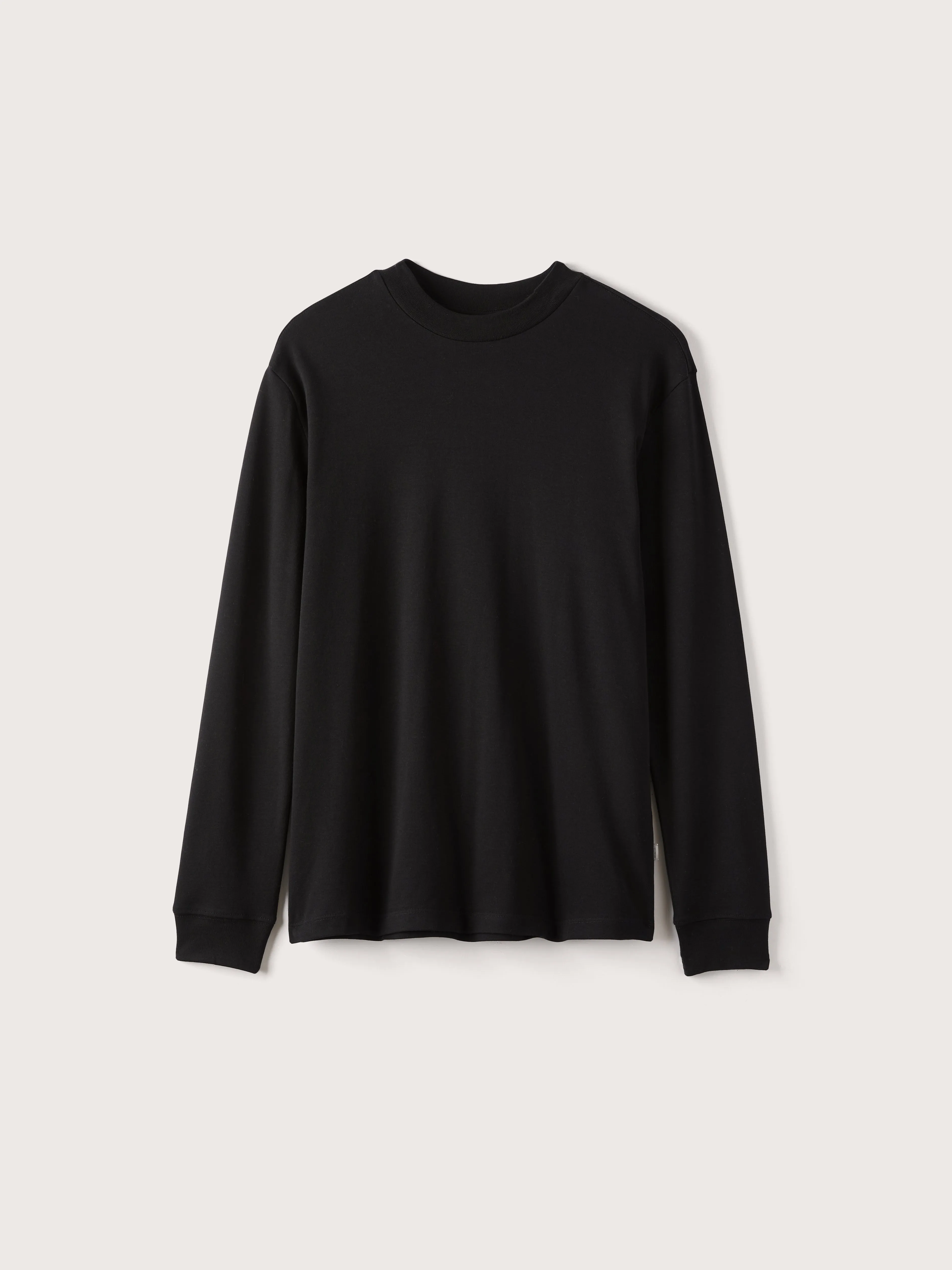 The Long Sleeve Crewneck Shirt in Black