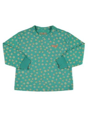 Tiny Cottons   Daisy print cotton long sleeve t-shirt 