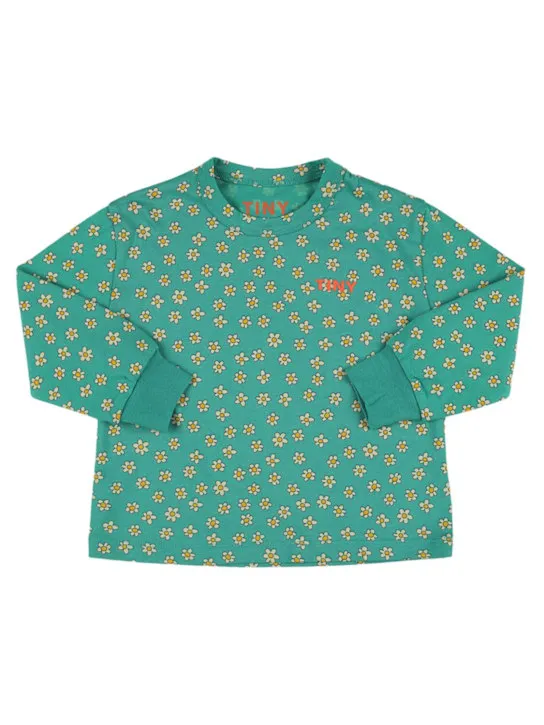 Tiny Cottons   Daisy print cotton long sleeve t-shirt 