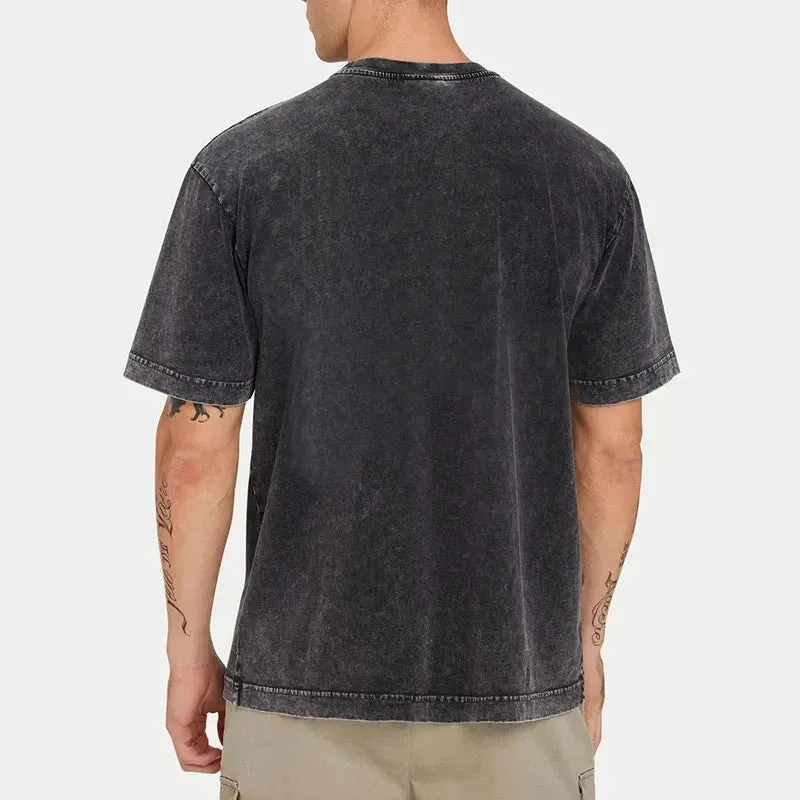 Tokyo-Tiger Christmas Lights Cat Washed T-Shirt