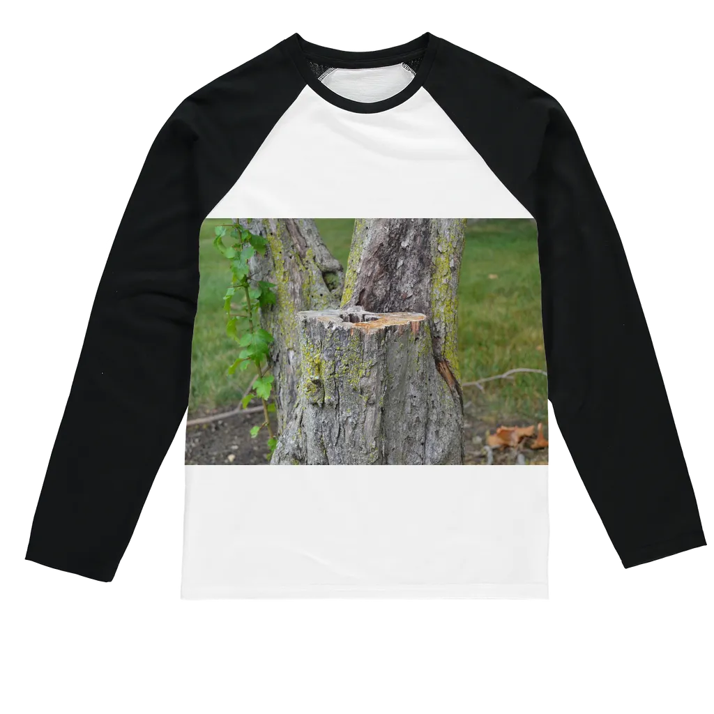 Tree Stump Sublimation Baseball Long Sleeve T-Shirt