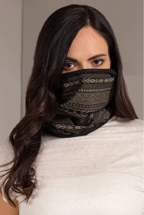 Unfreeze Scarf Cotton Color Black & Beige