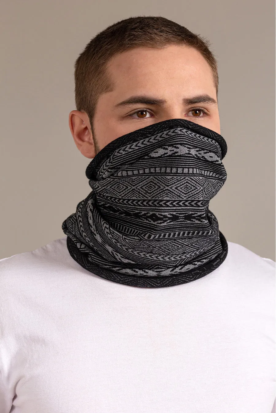 Unfreeze Scarf Cotton Color Black& White
