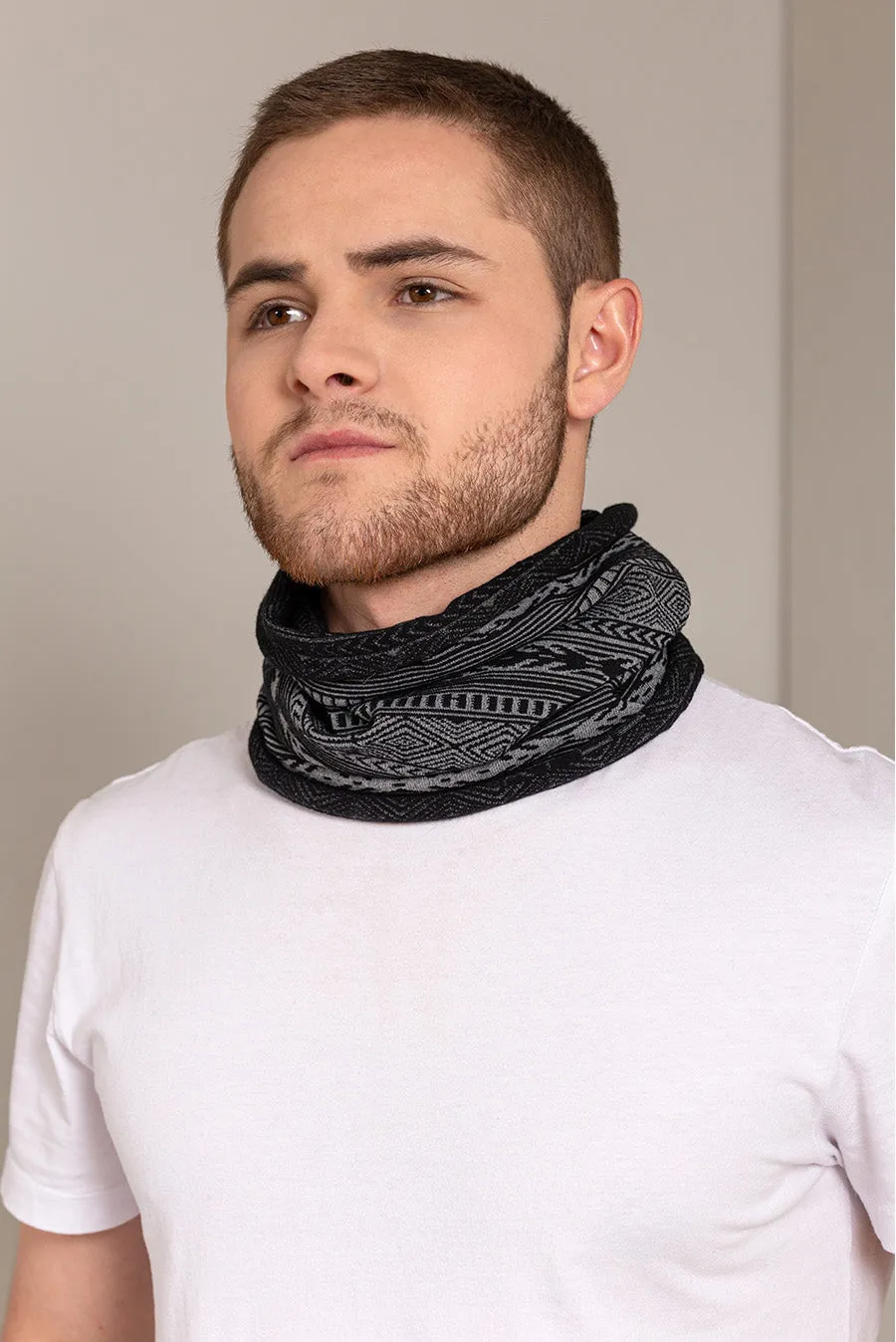 Unfreeze Scarf Cotton Color Black& White