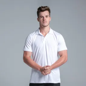Valour Active Men's White Polo