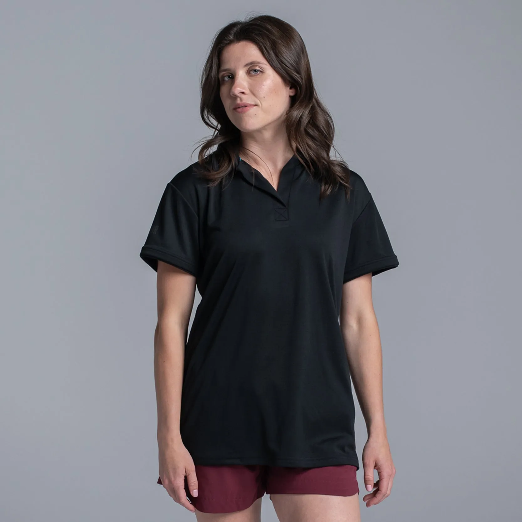Valour Active Women's Polo - Black