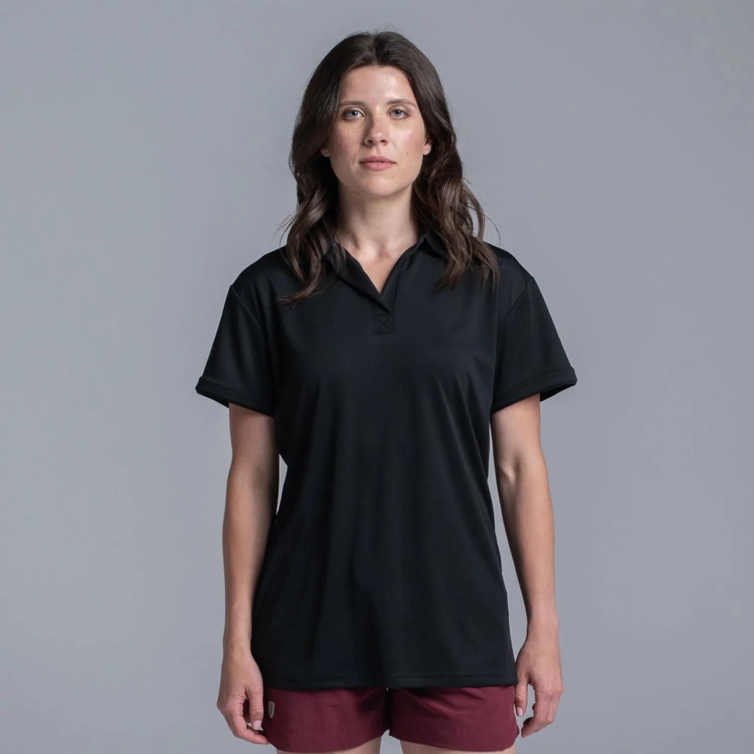 Valour Active Women's Polo - Black