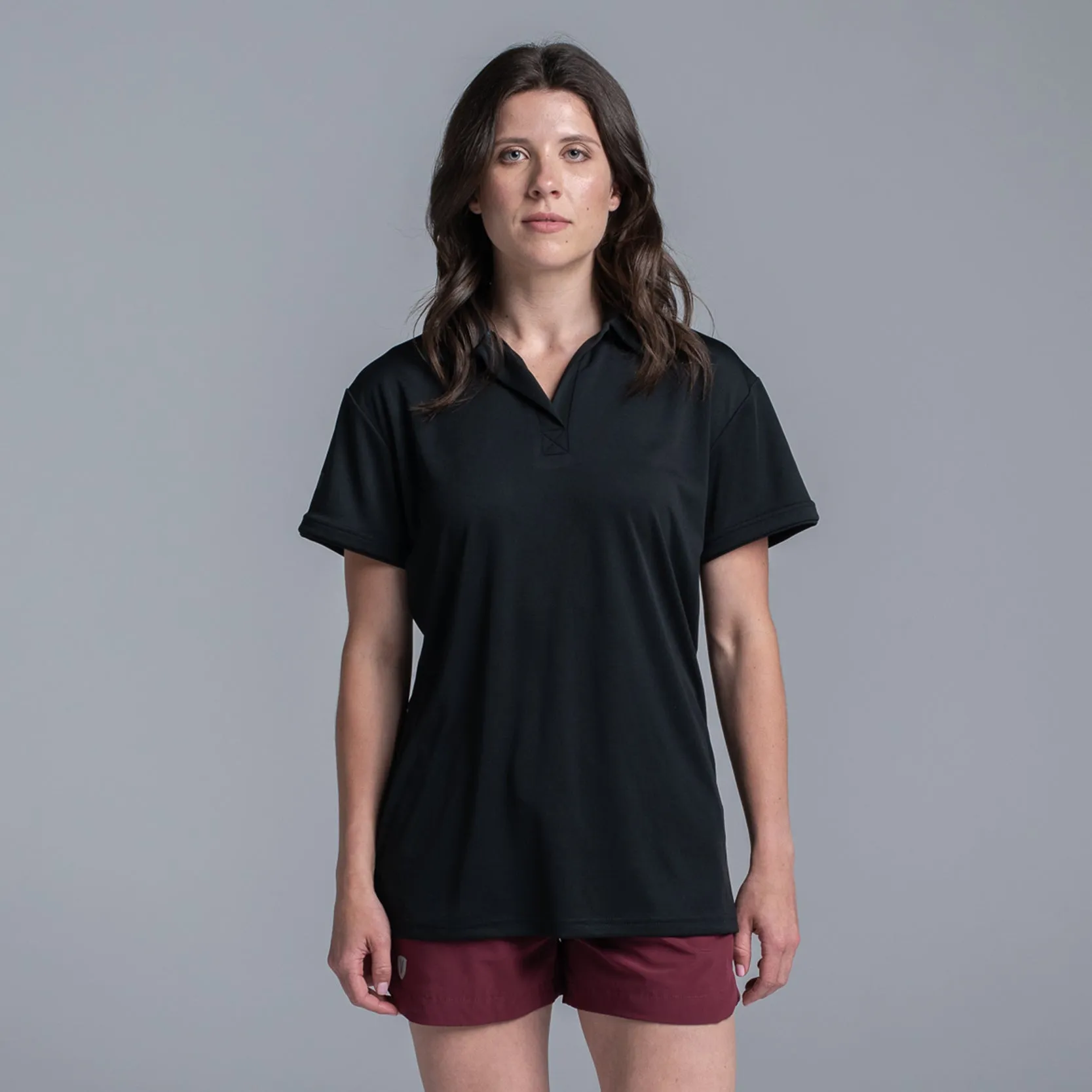 Valour Active Women's Polo - Black