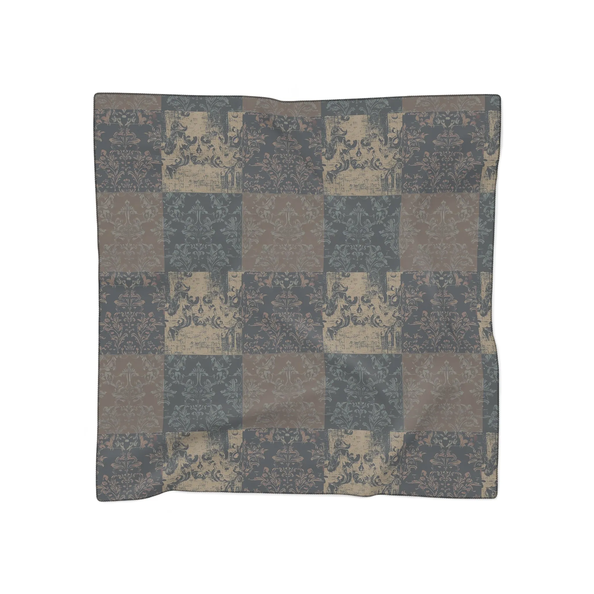 Vampire Art Grunge Patchwork Poly Scarf - Classic Grunge