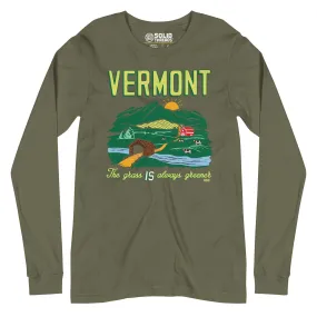 Vermont The Grass IS Always Greener Long Sleeve T-Shirt