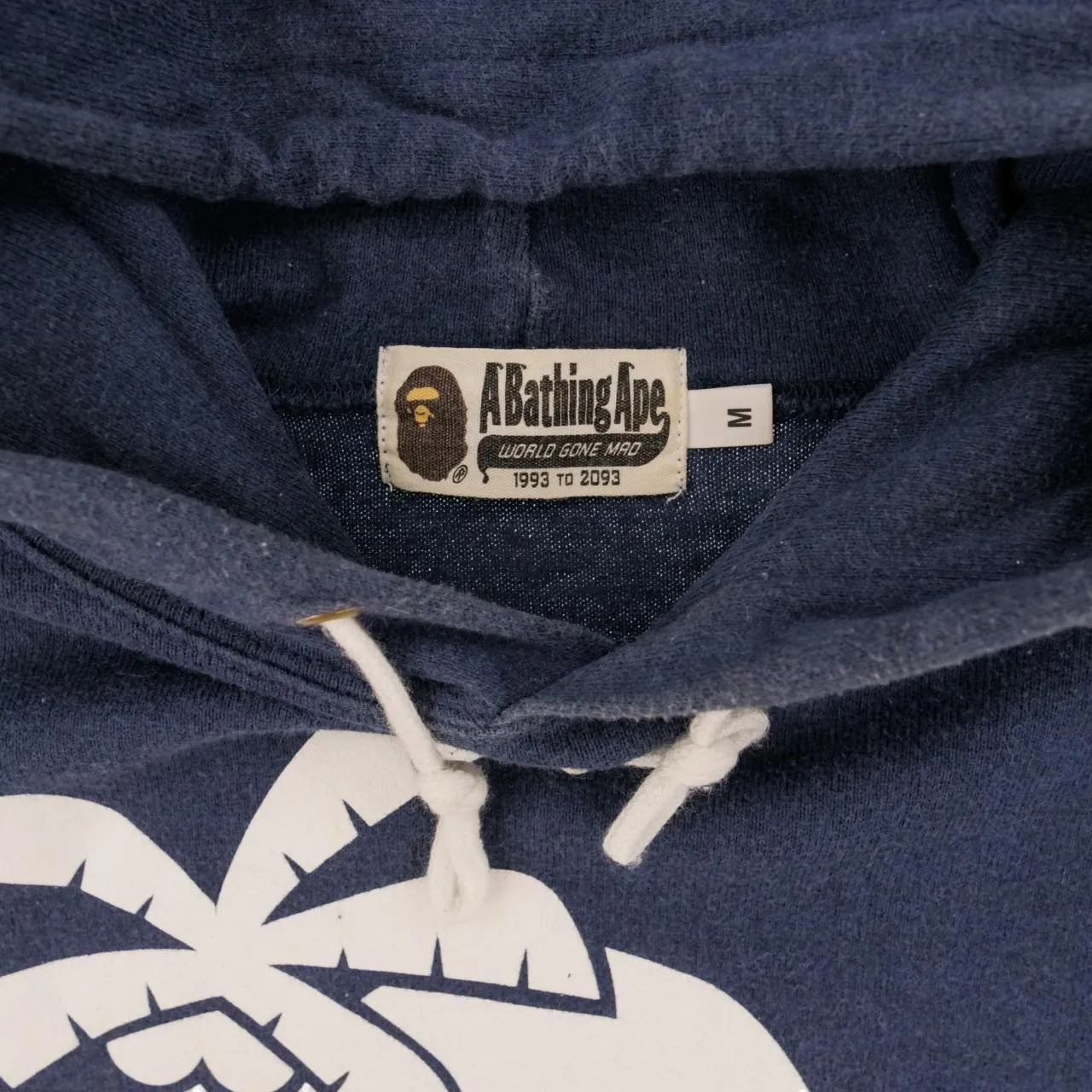 Vintage BAPE Logo & Palm Tree Hoodie Size XS