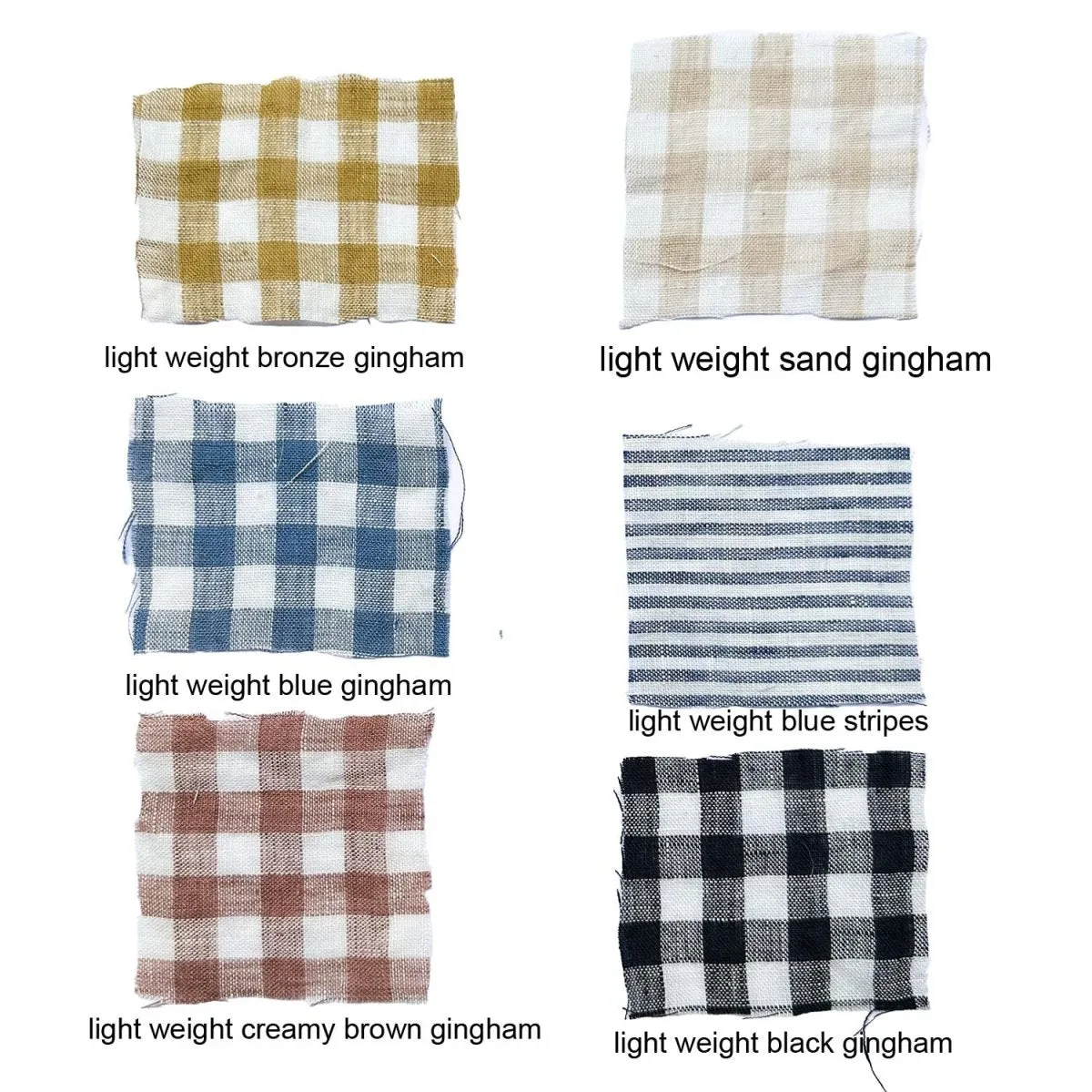 VOLUME light weight blue gingham linen dress