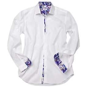 White with Summer In Provence Accents Shirt