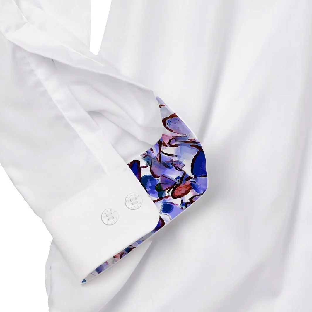 White with Summer In Provence Accents Shirt
